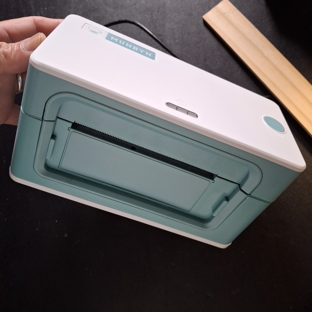 MUNBYN ITPP941 Thermal Label Printer 4x6 Shipping USB Teal No Ink Required